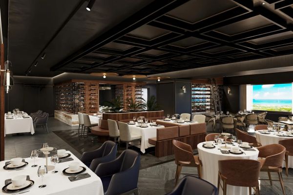 Salón del Bordeaux Restaurant en Secrets Playa Esmeralda Resort & Spa